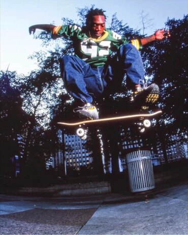 GOAT Instagram post, Air Max and skateboarding