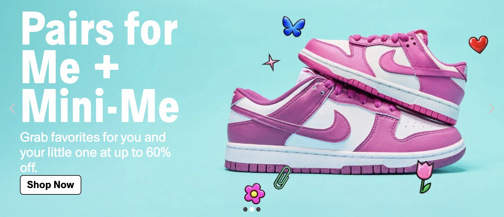 Pairs for Me + Mini-Me banner